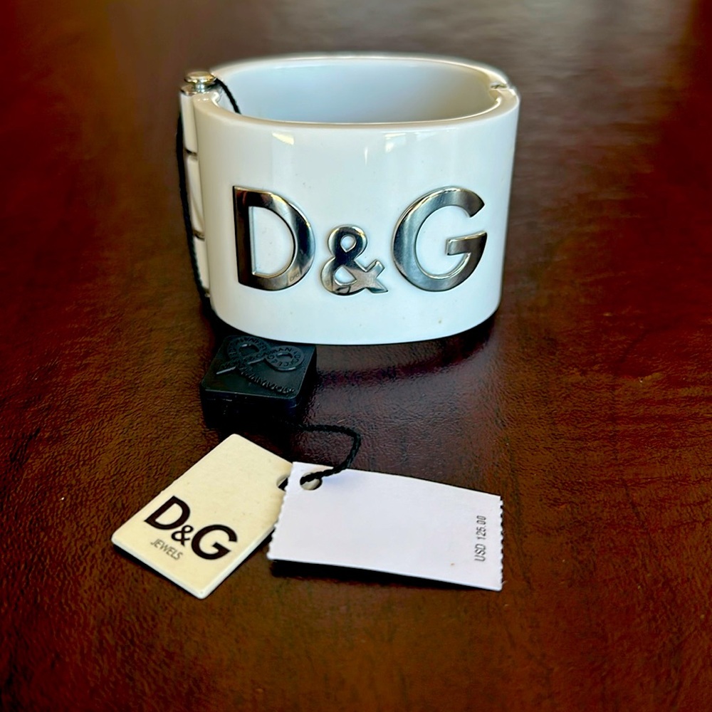 Dolce & Gabbana Acrylic Cuff with logo